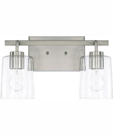 Greyson 2-Light Vanity Brushed Nickel