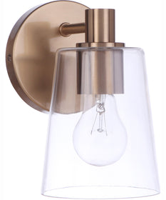 Emilio 1-Light Wall Sconce Satin Brass