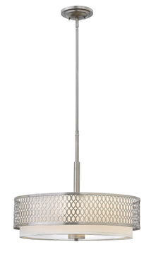 21"W Jules 3-Light Inverted Pendant in Brushed Nickel*