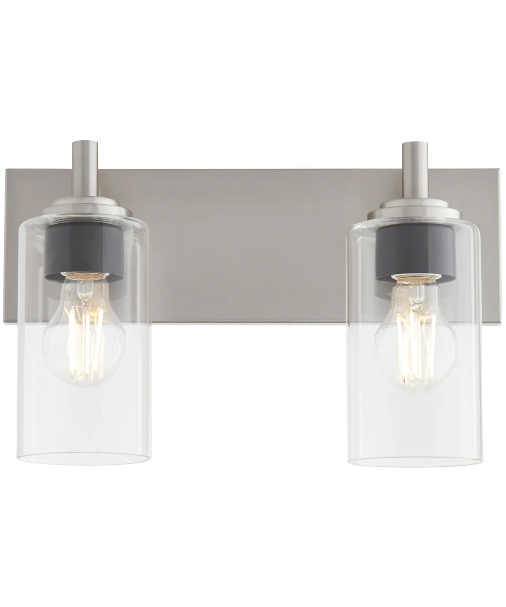 Fallstaff 2-light Bath Vanity Light Satin Nickel