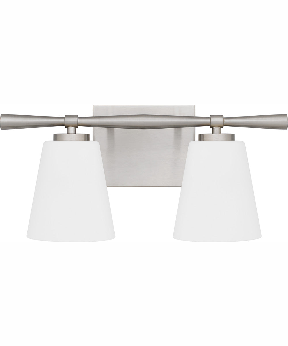 Brindley Medium 2-light Bath Light Brushed Nickel