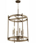 Hamilton 6-light Entry Foyer Hall Chandelier Dark Brass