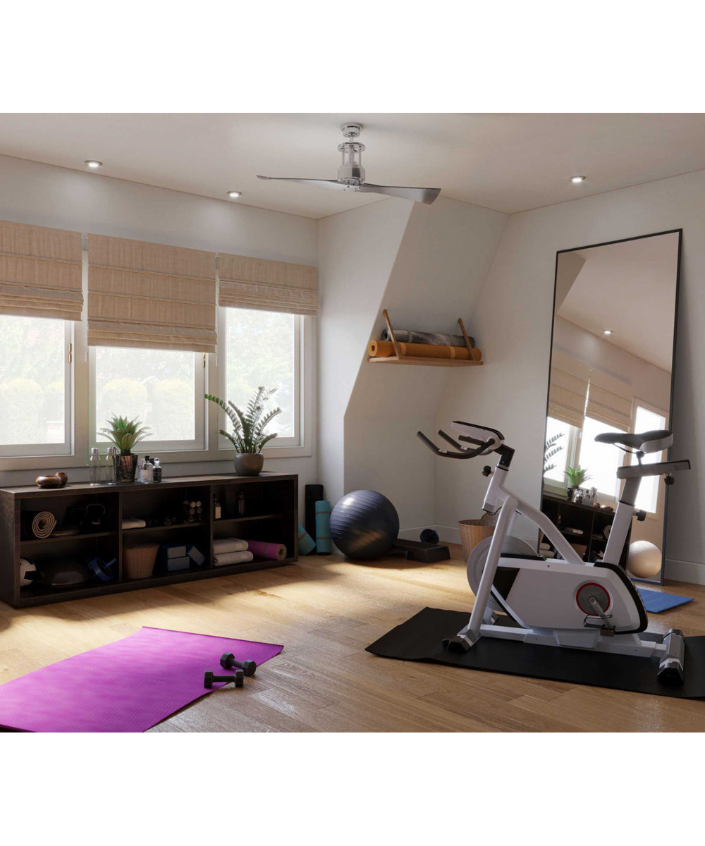 Spades 56" Two Blade Ceiling Fan Brushed Nickel