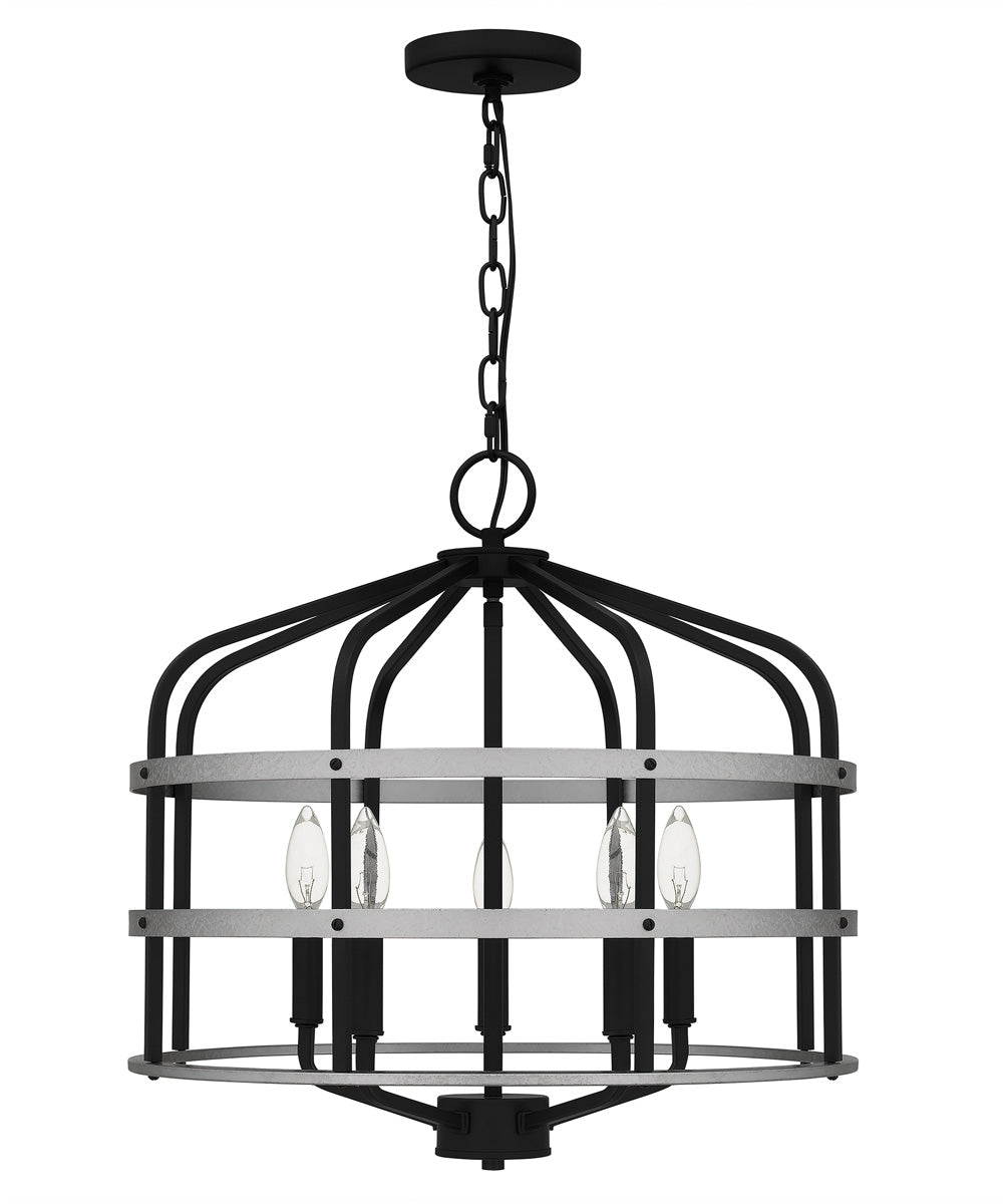 Avignon 5-light Pendant Matte Black
