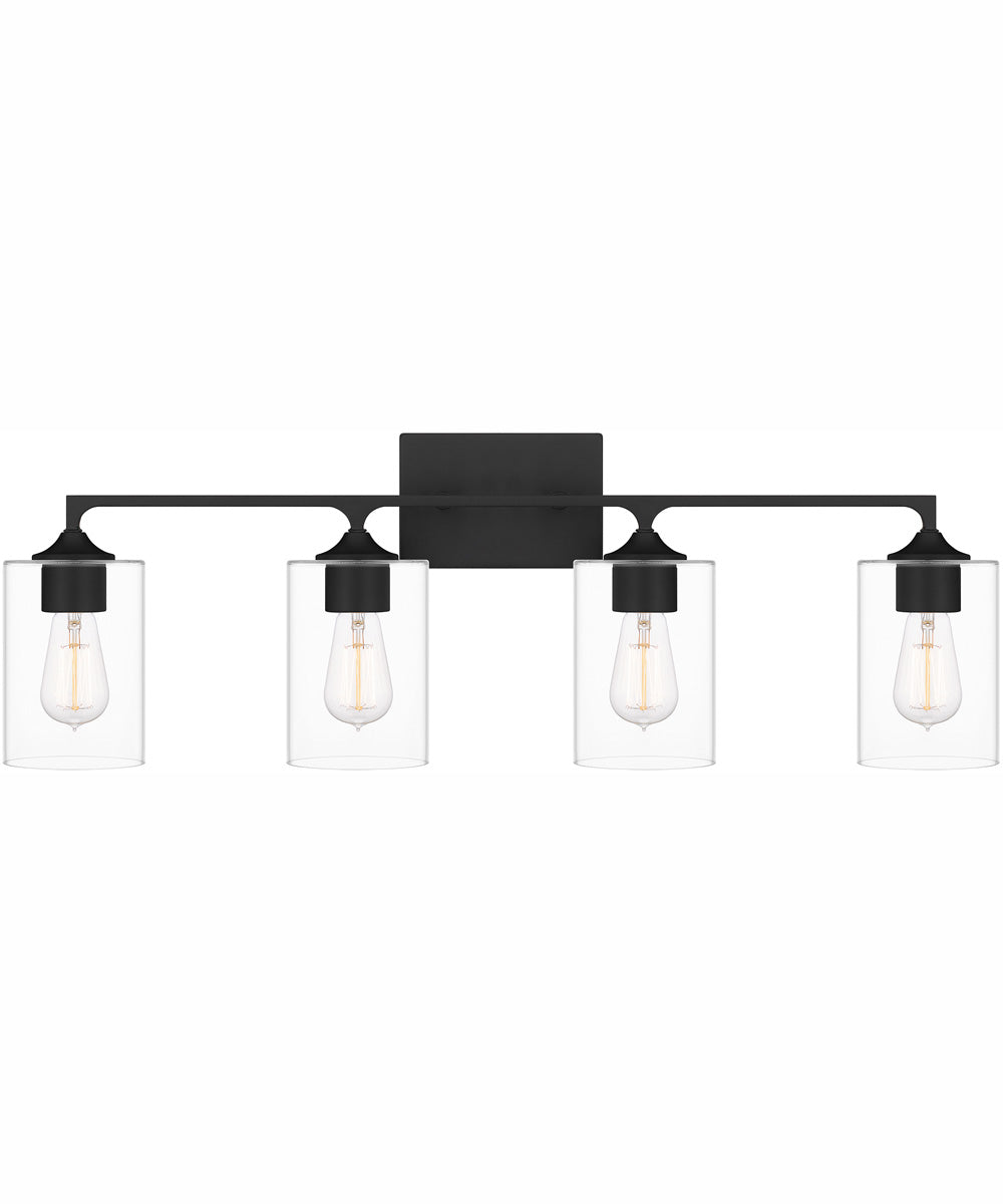 Prescott Extra Large 4-light Bath Light Matte Black