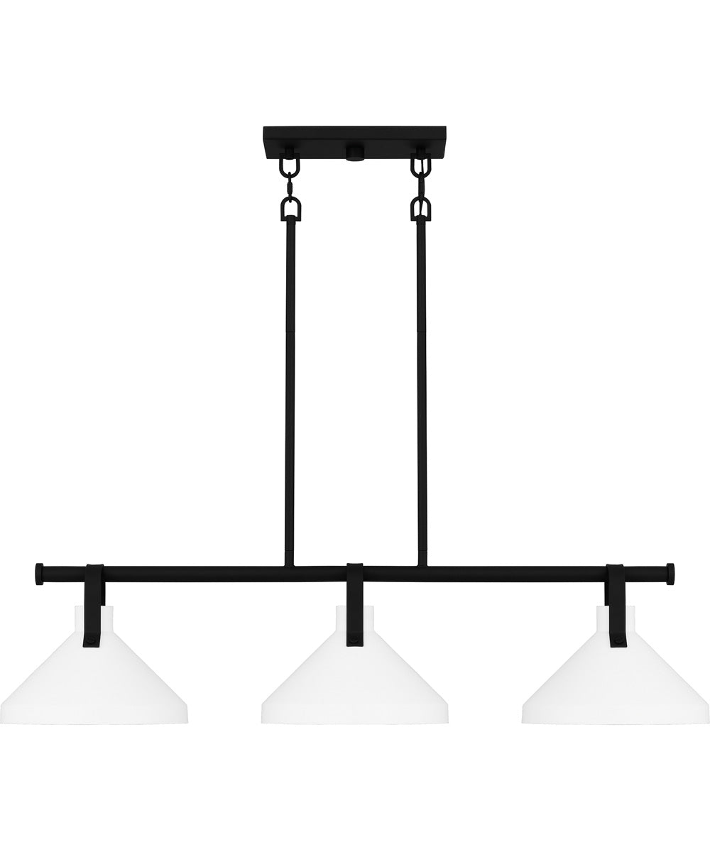 Brink Medium 3-light Island Light Matte Black