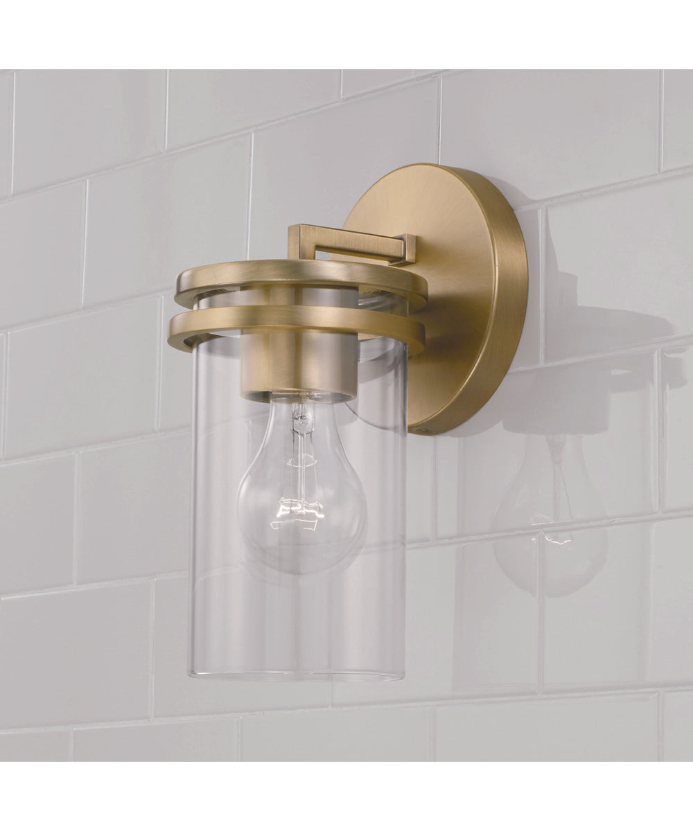 Fuller 1-Light Sconce Aged Brass