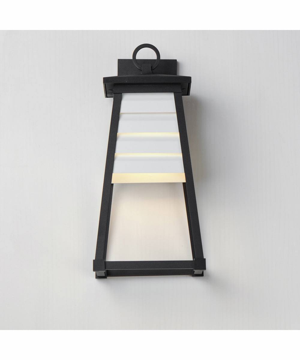 Shutters Vivex 1-Light Medium Outdoor Wall Sconce White / Black