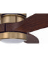 52" Sonnet 1-Light Ceiling Fan Satin Brass