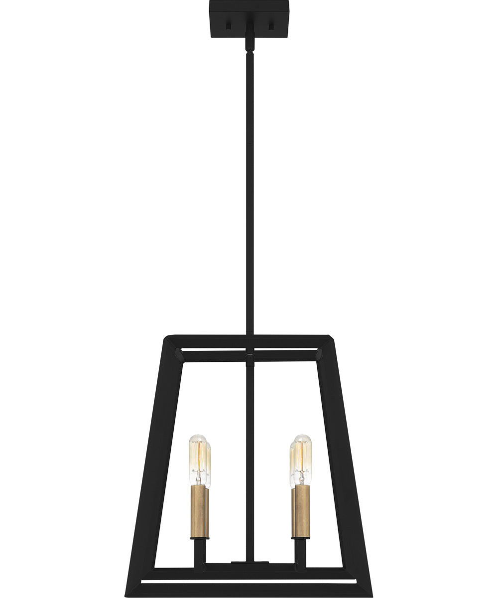 Tilly 4-light Pendant Matte Black