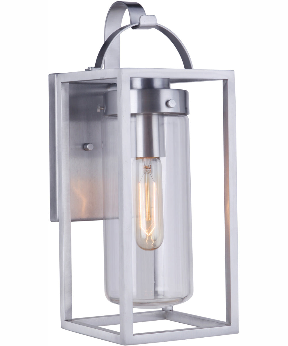 Neo 1-Light Outdoor Wall Lantern Satin Aluminum