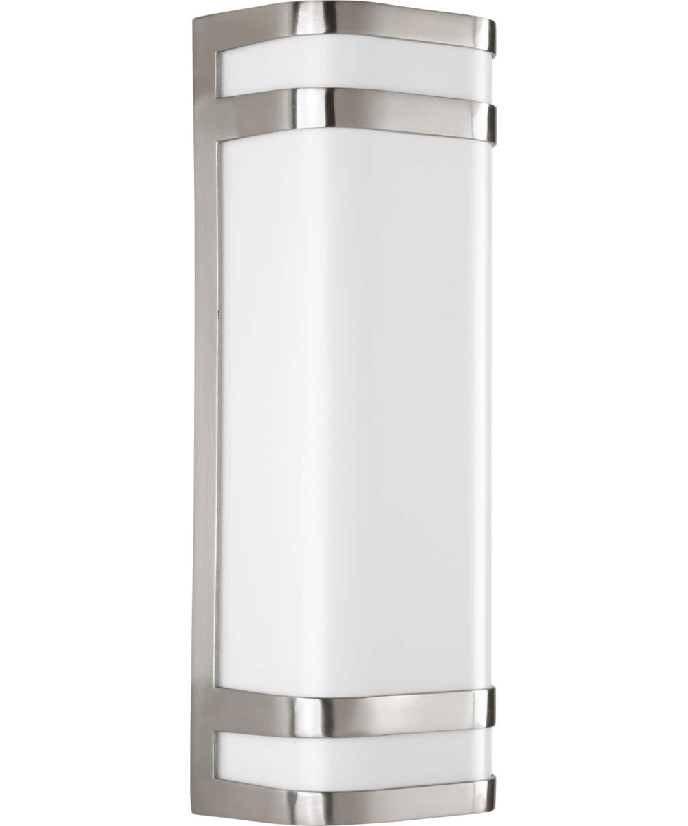 Valera LED 2-Light LED Wall Lantern Brushed Nickel