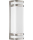 Valera LED 2-Light LED Wall Lantern Brushed Nickel
