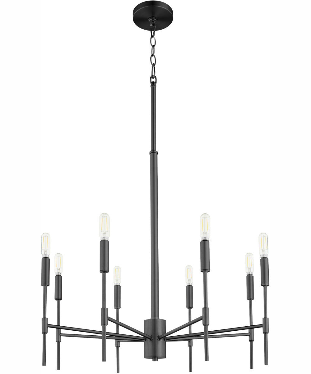 Hamilton 8-light Chandelier Matte Black