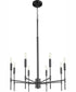 Hamilton 8-light Chandelier Matte Black