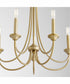 Brooks 5-light Chandelier Aged Brass