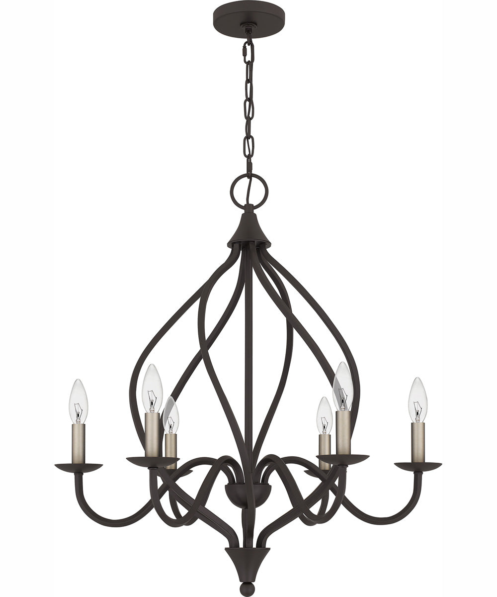Dupont 6-light Chandelier Old Bronze