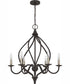 Dupont 6-light Chandelier Old Bronze