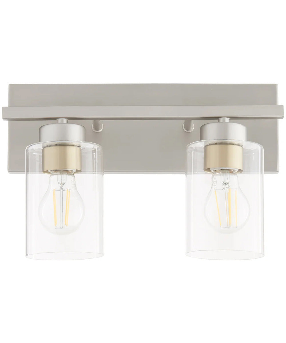 Carter 2-light Bath Vanity Light Satin Nickel