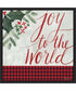 Framed Joy to the World by Katie Doucette Canvas Wall Art Print (22  W x 22  H), Sylvie Black Frame