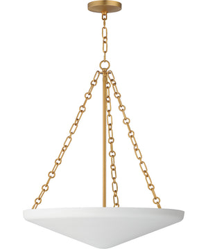 Artemis 6-Light Pendant Natural Aged Brass