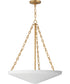 Artemis 6-Light Pendant Natural Aged Brass