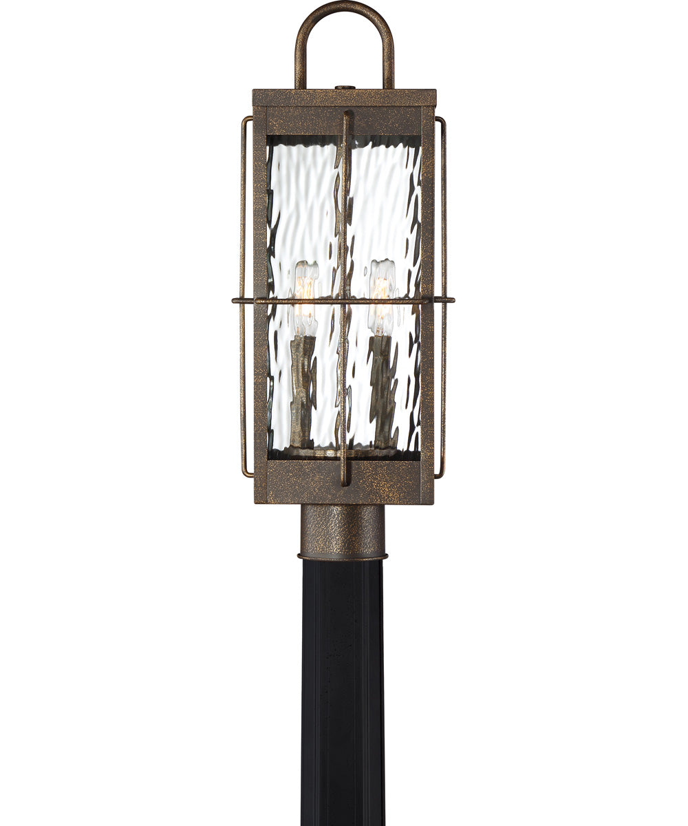 Ward Large 2-light Outdoor Post Light Gilded Bronze