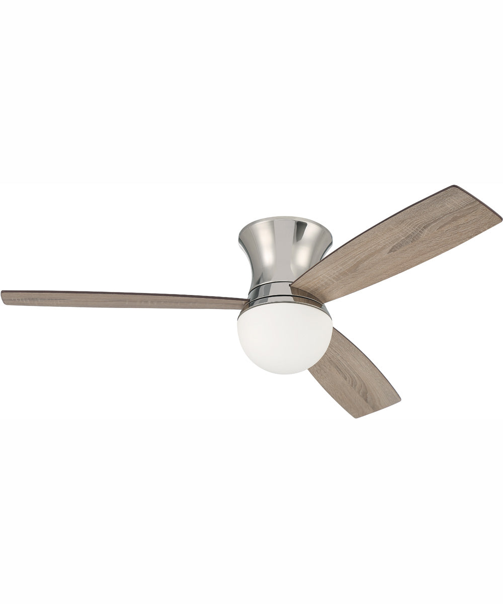 52" Daybreak 1-Light Ceiling Fan Polished Nickel