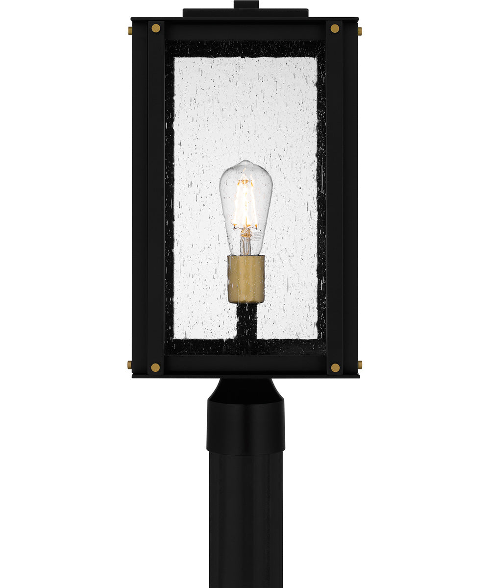 Robbins Large 1-light Outdoor Post Light  Coastal Armour Aluminum Matte Black