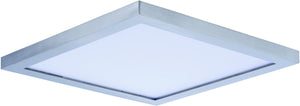 9"W Wafer LED SLIM Flush Mount Satin Nickel
