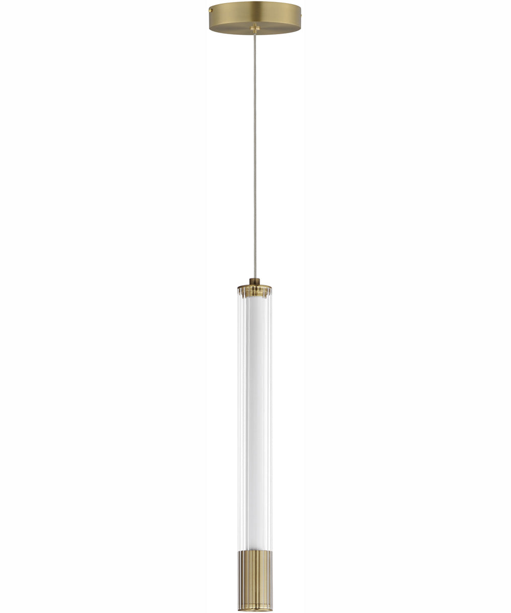 Cortex 14 inch LED Pendant Natural Aged Brass