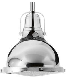 Fresnel Lens LED Clear Fresnel Glass Coastal Pendant Light Polished Chrome