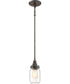 Squire Small 1-light Mini Pendant Rustic Black