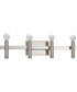 Draper 4-Light Luxe Bath Vanity Light Polished Nickel