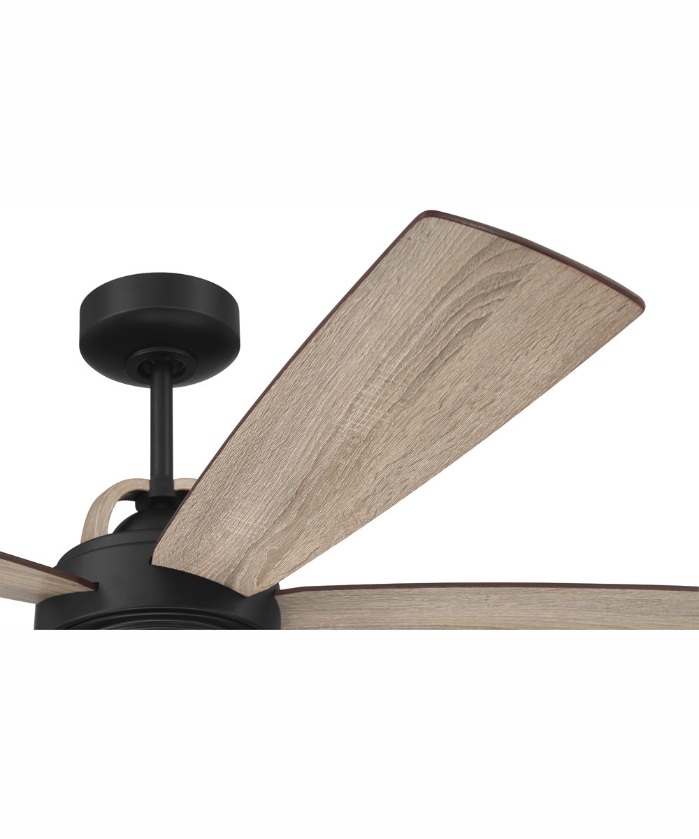 52" Reese 3-Light Ceiling Fan Flat Black