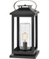 Atwater Coastal Elements  1-Light Medium Pier Mount Outdoor Lantern in Black