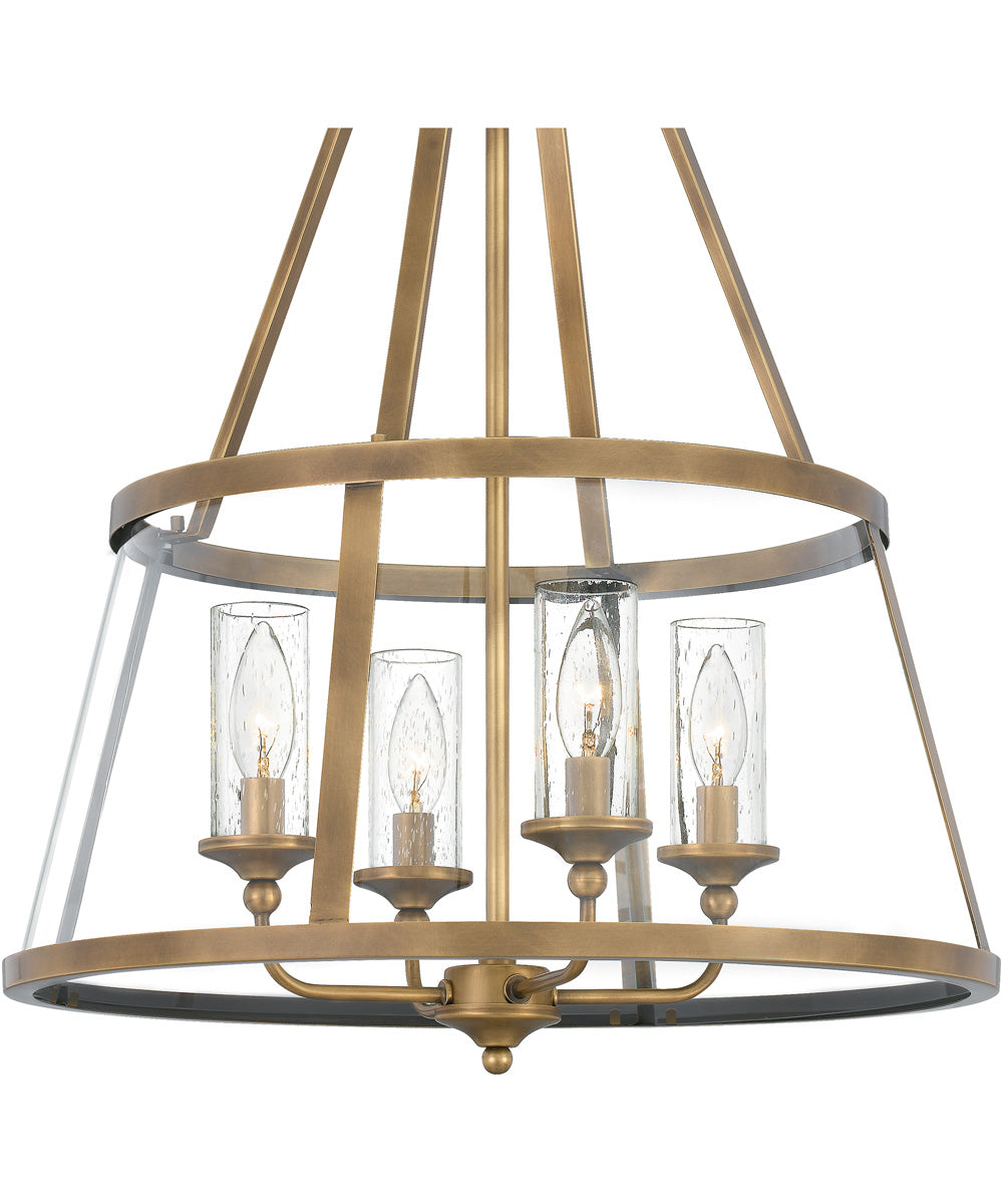 Barlow 4-light Pendant Weathered Brass