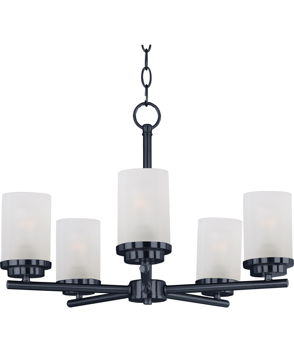 Corona 5-Light Chandelier Black