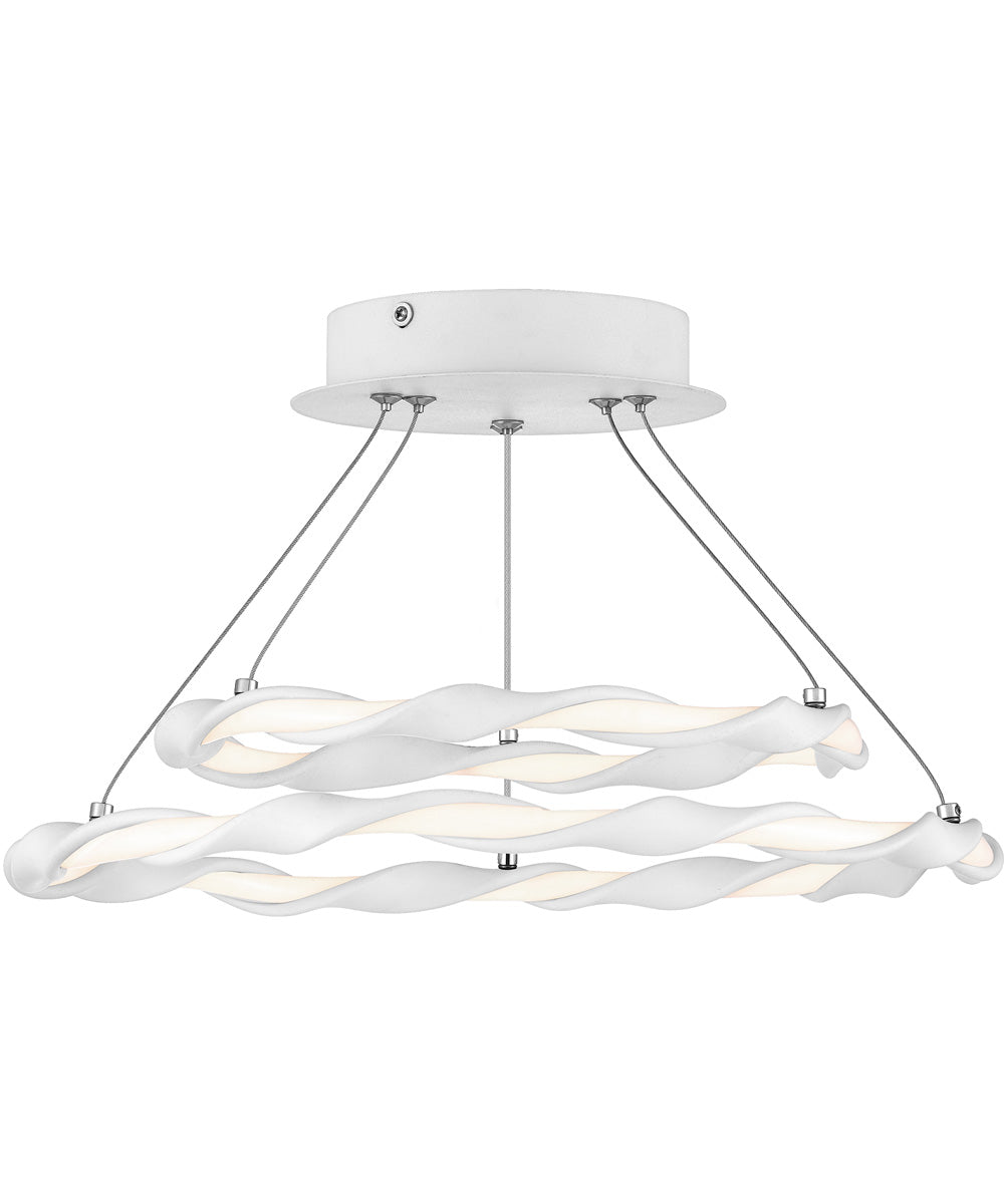 Finale  Semi Flush Mount White Lustre