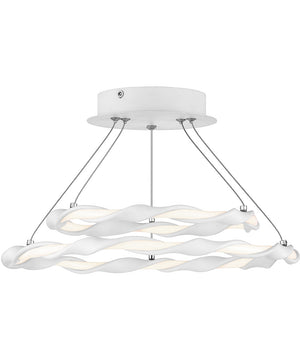 Finale  Semi Flush Mount White Lustre