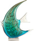 Aqua Fish Handcrafted Art Glass Figurine