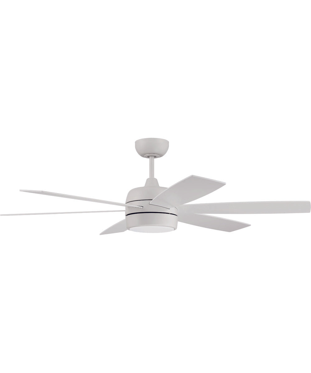 52" Trevor 1-Light Ceiling Fan White