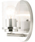 Corona 1-Light Wall Sconce Satin Nickel
