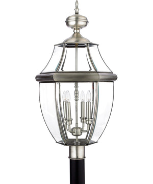 Newbury Extra Large 4-light Outdoor Post Light Pewter