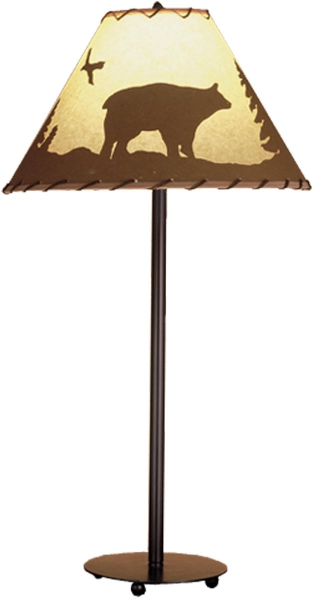 29"H Bear in the Woods Table Lamp