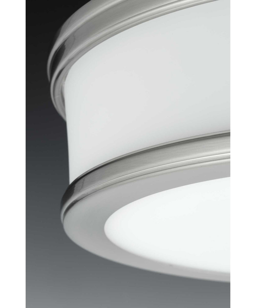 Bezel 10" LED Flush Mount Brushed Nickel