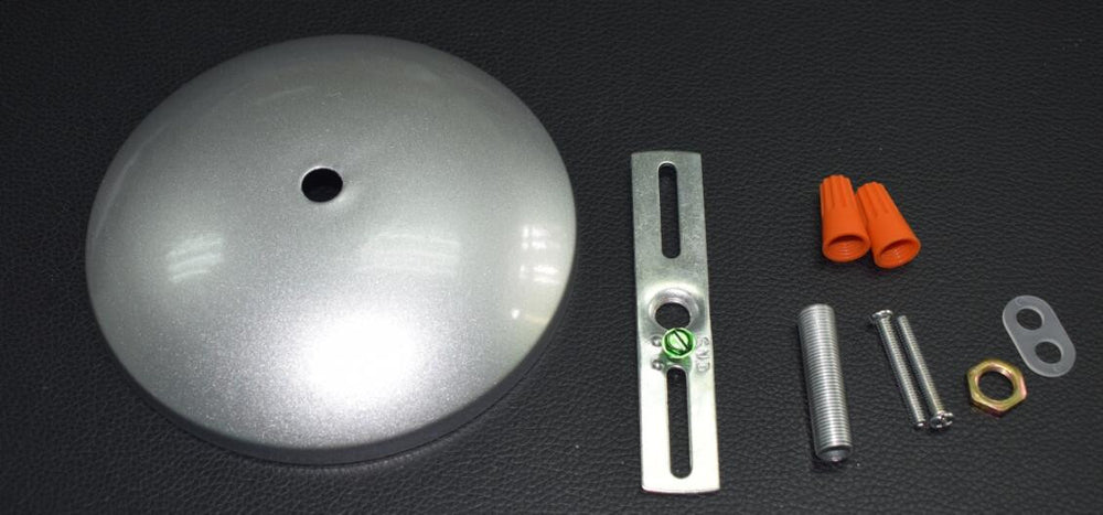 Plug in swag to hardwire canopy conversion kit Silver