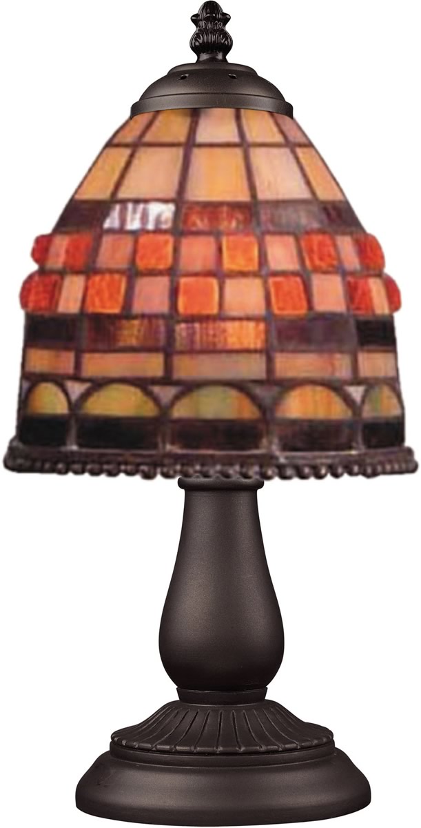 13"H Mix-N-Match 1-Light Table Lamp Classic Bronze