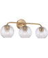 Dolan 3-Light Vanity Matte Brass