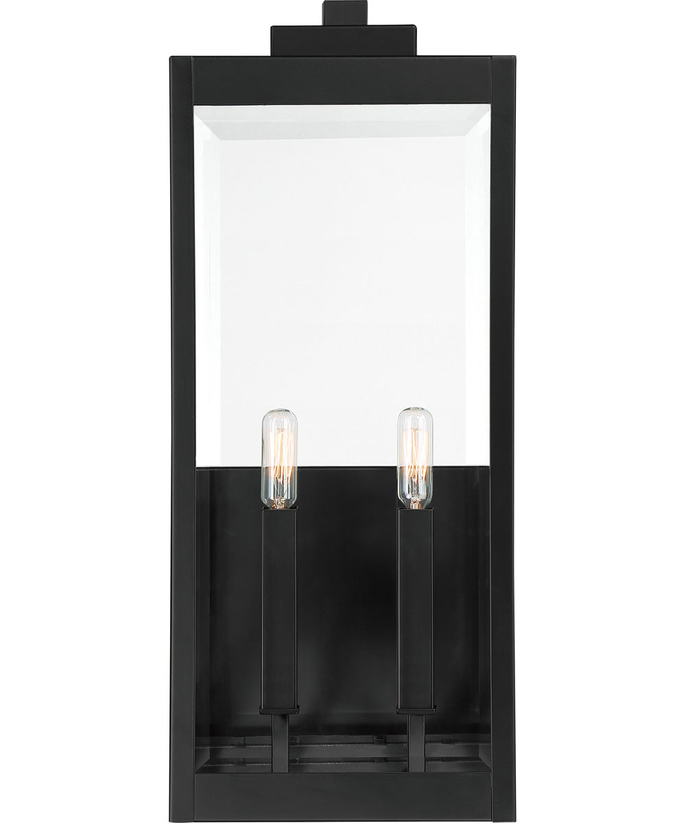 Westover Extra Large 2-light Outdoor Wall Light Earth Black